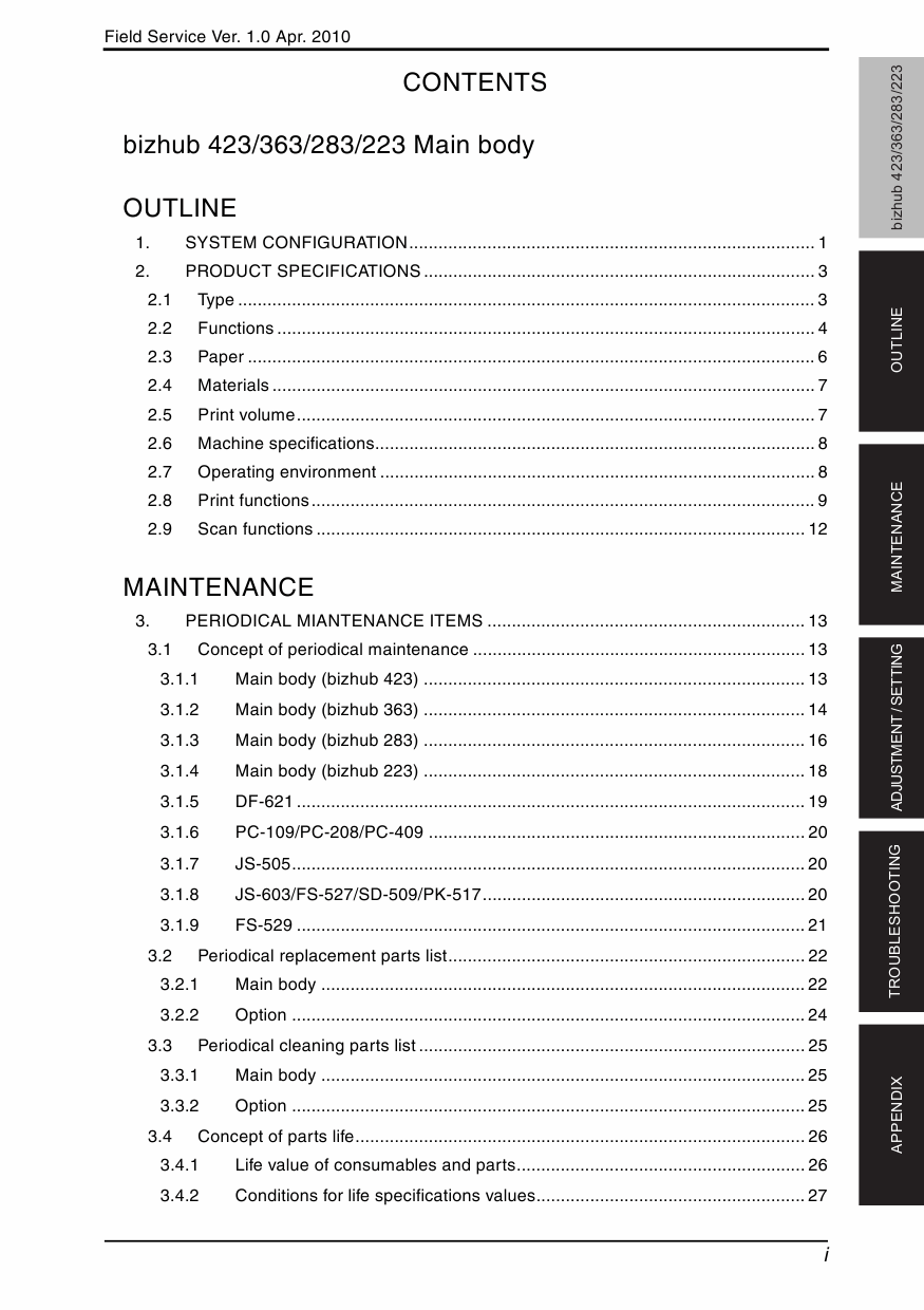 Konica-Minolta bizhub 223 283 363 423 FIELD-SERVICE Service Manual-2